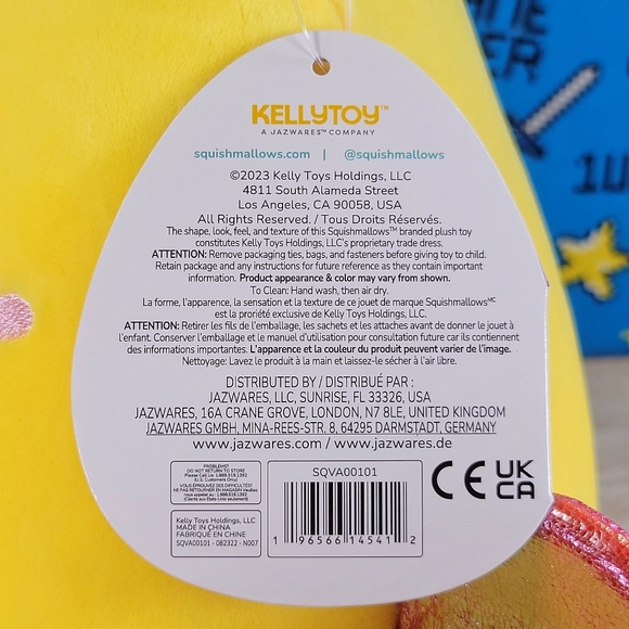 Squishmallow Sunny the Bee 8" UltraSoft Stuffed Valentine's Day Toy Plush NWT - Picture 6 of 6